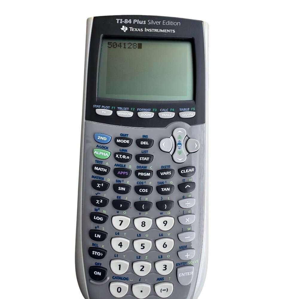 Texas Instruments TI-84 Plus Silver Edition Graphing Calculator With CoverTested - Picture 4 of 8